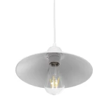 GLOBOSTAR® FONTE 203-0081 Μοντέρνο Κρεμαστό Φωτιστικό Οροφής με Ντουί 1 x E27 AC 220-240V IP20 - Λευκό - Μ25.5 x Π25.5 x Υ10cm