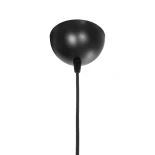 GloboStar® FERRO 203-0082 Μοντέρνο Κρεμαστό Φωτιστικό Καμπάνα Μονόφωτο 1 x E27 IP20 Μαύρο & Μπρούτζινο Πλαστικό - Μ30 x Π30 x Υ15cm