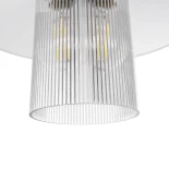 GloboStar® PROMO 203-0088 Μοντέρνο Κρεμαστό Φωτιστικό Καμπάνα Μονόφωτο 1 x E27 IP20 Λευκό Πλαστικό - Μ25.5 x Π25.5 x Υ20cm