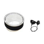 GloboStar® SONIA 203-0120 Μοντέρνο Κρεμαστό Φωτιστικό Καπέλο Μονόφωτο 1 x E27 IP20 Μαύρο & ΑσπροΎφασμα - Μ30 x Π30 x Υ24 cm