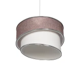GLOBOSTAR® SONIA 203-0122 Μοντέρνο Κρεμαστό Φωτιστικό Οροφής με Ντουί 1 x E27 AC 220-240V IP20 - Ροζ & Λευκό - Μ30 x Π30 x Υ24cm