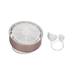 GLOBOSTAR® SONIA 203-0122 Μοντέρνο Κρεμαστό Φωτιστικό Οροφής με Ντουί 1 x E27 AC 220-240V IP20 - Ροζ & Λευκό - Μ30 x Π30 x Υ24cm