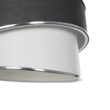 GLOBOSTAR® SONIA 203-0123 Μοντέρνο Κρεμαστό Φωτιστικό Οροφής με Ντουί 1 x E27 AC 220-240V IP20 - Γκρι & Λευκό - Μ30 x Π30 x Υ24cm
