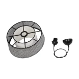 GloboStar® ALINA 203-0130 Μοντέρνο Κρεμαστό Φωτιστικό Καπέλο Μονόφωτο 1 x E27 IP20 Γκρι & Λευκό Ύφασμα - Μ30 x Π30 x Υ20cm