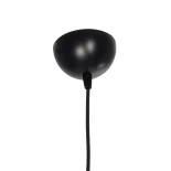 GloboStar® CLAIRIE 203-0135 Μοντέρνο Κρεμαστό Φωτιστικό Καπέλο Μονόφωτο 1 x E27 IP20 Καφέ Ύφασμα - Μ30 x Π30 x Υ22cm