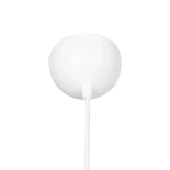 GloboStar® LEVEL 203-0172 Μοντέρνο Κρεμαστό Φωτιστικό Καπέλο Μονόφωτο 1 x E27 IP20 Καφέ & Μπεζ Ύφασμα - Μ38 x Π38 x Υ30cm
