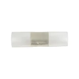 GloboStar® 70638 Σύνδεσμος Ι με Καρφάκια για Μονόχρωμη Ταινία Neon Flex Tube 360° Degree 2 Pin - Μ6.5 x Π2 x Υ2cm
