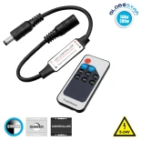 GloboStar® 73308 Ασύρματο LED Dimmer με Χειριστήριο RF DC 5V (30w) - DC 12V (72w) - DC 24V (144w)