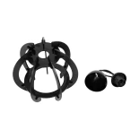GloboStar® VIVIDUS 202-0028 Μοντέρνο Κρεμαστό Φωτιστικό Ανάρτηση Μονόφωτο 1 x E27 IP20 Μαύρο - Μ30 x Π30 x Υ70cm