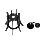 GloboStar® VIVIDUS 202-0029 Μοντέρνο Κρεμαστό Φωτιστικό Ανάρτηση Μονόφωτο 1 x E27 IP20 Μαύρο  - Μ30 x Π30 x Υ70cm