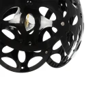 GloboStar® DOMINIC 202-0031 Μοντέρνο Κρεμαστό Φωτιστικό Καπέλο Μονόφωτο 1 x E27 IP20 Μαύρο Πλαστικό - Μ30 x Π30 x Υ70cm
