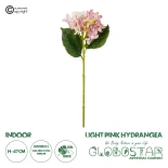 GloboStar® Artificial Garden LIGHT PINK HYDRANGEA BRANCH 21144 Τεχνητό Διακοσμητικό Κλαδί Ροζ Ορτανσία Y47cm