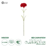 GloboStar® Artificial Garden PING CARATION BRANCH 21210 Τεχνητό Διακοσμητικό Κλαδί Γαρίφαλο Ρόζ Y60cm