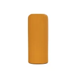 GloboStar® Artificial Garden CANGUU 21255 Διακοσμητικό Κεραμικό Βάζo Πορτοκαλί Π11 x Μ11 x Υ26 cm