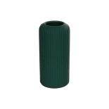 GloboStar® Artificial Garden KUTA 21256 Διακοσμητικό Κεραμικό Βάζo Πράσινο Π10 x Μ10 x Υ20 cm