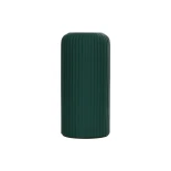 GloboStar® Artificial Garden KUTA 21256 Διακοσμητικό Κεραμικό Βάζo Πράσινο Π10 x Μ10 x Υ20 cm