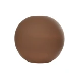 GloboStar® Artificial Garden SANUR 21261 Διακοσμητικό Κεραμικό Βάζo Καφέ Π22 x Μ22 x Υ20cm