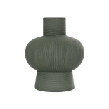 GloboStar® Artificial Garden MALACHITE 21264 Διακοσμητικό Κεραμικό Βάζo Πράσινο Π13 x Μ13 x Υ16cm