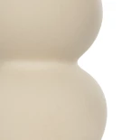 GloboStar® Artificial Garden PEARL 21265 Διακοσμητικό Κεραμικό Βάζo Μπεζ Π13 x Μ13 x Υ21cm