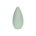 GloboStar® Artificial Garden SEYHELLES 21266 Διακοσμητικό Κεραμικό Βάζo Τιρκουάζ Π8 x Μ8 x Υ16cm