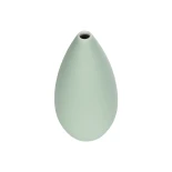 GloboStar® Artificial Garden SEYHELLES 21266 Διακοσμητικό Κεραμικό Βάζo Τιρκουάζ Π8 x Μ8 x Υ16cm