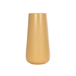 GloboStar® Artificial Garden LEGIAN 21268 Διακοσμητικό Κεραμικό Βάζo Πορτοκαλι Π10 x Μ10 x Υ20cm