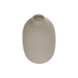GloboStar® Artificial Garden PHUKET 21276 Διακοσμητικό Κεραμικό Βάζo Καφέ Π10 x Μ10 x Υ15cm