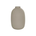 GloboStar® Artificial Garden PHUKET 21276 Διακοσμητικό Κεραμικό Βάζo Καφέ Π10 x Μ10 x Υ15cm