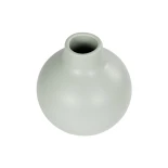 GloboStar® Artificial Garden EMERALD 21279 Διακοσμητικό Κεραμικό Βάζo Τιρκουάζ Π12 x Μ12 x Υ14cm