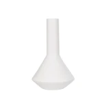 GloboStar® Artificial Garden ARMENINVILLE 21283 Διακοσμητικό Κεραμικό Βάζo Λευκό Π16 x Μ16 x Υ25cm
