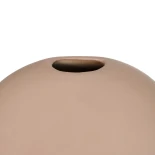 GloboStar® Artificial Garden LANZAROTE 21290 Διακοσμητικό Κεραμικό Βάζo Καφέ Π15 x Μ15 x Υ14cm