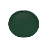 GloboStar® Artificial Garden MENORCA 21292 Διακοσμητικό Κεραμικό Βάζo Πράσινο Π15 x Μ15 x Υ14cm