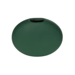 GloboStar® Artificial Garden MENORCA 21292 Διακοσμητικό Κεραμικό Βάζo Πράσινο Π15 x Μ15 x Υ14cm