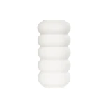 GloboStar® Artificial Garden NOUVEAU 21293 Διακοσμητικό Κεραμικό Βάζo Λευκό Π8 x Μ8 x Υ16cm