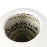 GloboStar® Artificial Garden NOUVEAU 21293 Διακοσμητικό Κεραμικό Βάζo Λευκό Π8 x Μ8 x Υ16cm