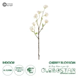 GloboStar® Artificial Garden WHITE CHERRY BLOSSOM BRANCH 21320 Τεχνητό Διακοσμητικό Λευκό Κλαδί Κερασίας Y88cm