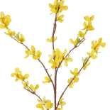 GloboStar® Artificial Garden YELLOW WINDER JASMIN BRANCH 21321 Τεχνητό Διακοσμητικό Κίτρινο Κλαδί Γιασεμί Y92cm