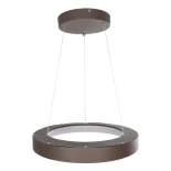 GLOBOSTAR® SALEM 61244 Μοντέρνο Κρεμαστό Φωτιστικό Οροφής LED 75W 8625lm 120° AC 220-240V IP20 Ρυθμιζόμενο Λευκό CCT με Χειριστήριο από 2700K έως 6000K Dimmable - Lumileds SMD Chip - Καφέ Ματ - Μ45 x Π45 x Υ6cm - 3 Χρόνια Εγγύηση