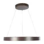 GLOBOSTAR® SALEM 61248 Μοντέρνο Κρεμαστό Φωτιστικό Οροφής LED 105W 12075lm 120° AC 220-240V IP20 Ρυθμιζόμενο Λευκό CCT με Χειριστήριο από 2700K έως 6000K Dimmable - Lumileds SMD Chip - Καφέ Ματ - Μ60 x Π60 x Υ6cm - 3 Χρόνια Εγγύηση