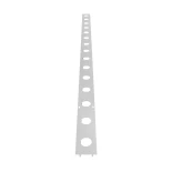 GloboStar® 90829 Μεταλλικο Καλυμμα 1 Μέτρου 15 Τεμαχίων για Ψηφιακή Αλυσίδα Γιρλάντα 20 Σποτ LED με Κωδικό 90140 Ασημί Μ100 x Π4.7 x Υ1cm