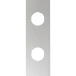 GloboStar® 90829 Μεταλλικο Καλυμμα 1 Μέτρου 15 Τεμαχίων για Ψηφιακή Αλυσίδα Γιρλάντα 20 Σποτ LED με Κωδικό 90140 Ασημί Μ100 x Π4.7 x Υ1cm