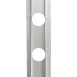 GloboStar® 90829 Μεταλλικο Καλυμμα 1 Μέτρου 15 Τεμαχίων για Ψηφιακή Αλυσίδα Γιρλάντα 20 Σποτ LED με Κωδικό 90140 Ασημί Μ100 x Π4.7 x Υ1cm