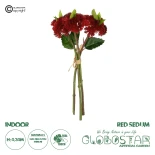 GloboStar® Artificial Garden RED SEDUM BOUQET 21349 Τεχνητό Διακοσμητικό Μπουκέτο Κόκκινο Σέδο Y30cm
