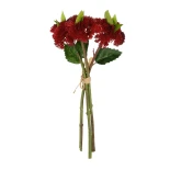 GloboStar® Artificial Garden RED SEDUM BOUQET 21349 Τεχνητό Διακοσμητικό Μπουκέτο Κόκκινο Σέδο Y30cm