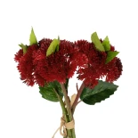 GloboStar® Artificial Garden RED SEDUM BOUQET 21349 Τεχνητό Διακοσμητικό Μπουκέτο Κόκκινο Σέδο Y30cm