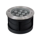 GloboStar® UNDERWATER-GUNE 90405 Υποβρύχιο Χωνευτό Φωτιστικό Σποτ Ειδικό για Σιντριβάνια LED 12W 1200lm 15° DC 24V Αδιάβροχο IP68 Φ18 x Υ11.2cm Ψυχρό Λευκό 6000K - Ανοξείδωτο Ατσάλι - 3 Χρόνια Εγγύηση
