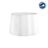 GloboStar® COVER 203-0266 Μοντέρνο Φωτιστικό Καπέλο Λευκό Ύφασμα - Μ38 x Π38 x Υ30cm