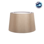 GloboStar® COVER 203-0267 Μοντέρνο Φωτιστικό Καπέλο Καφέ Ύφασμα - Μ38 x Π38 x Υ30cm