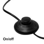 GloboStar® FLY 204-0127 Μοντέρνο Eπιδαπέδιο Φωτιστικό Μονόφωτο 1 x e27 led IP20 Μαύρο Μέταλλο - Μ38 x Π38 x Υ155cm