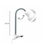 GloboStar® TAVOLO 204-0152 Παιδικό Eπιτραπέζιο Εύκαμπτο Φωτιστικό Μονόφωτο 1 x e27 led IP20 Πράσινο Πλαστικό - Μ11 x Π9 x Υ35cm